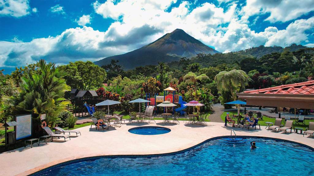 Vista aérea de Volcano Lodge